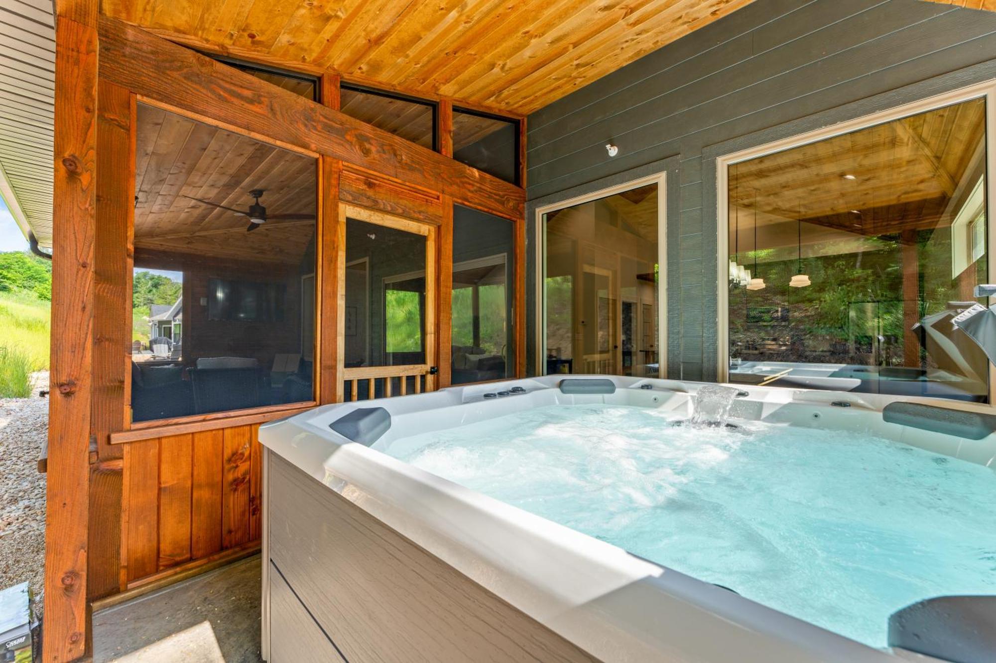 Hollister New Ozark Oasis Luxe Cabin Retreat With Hot Tub מראה חיצוני תמונה