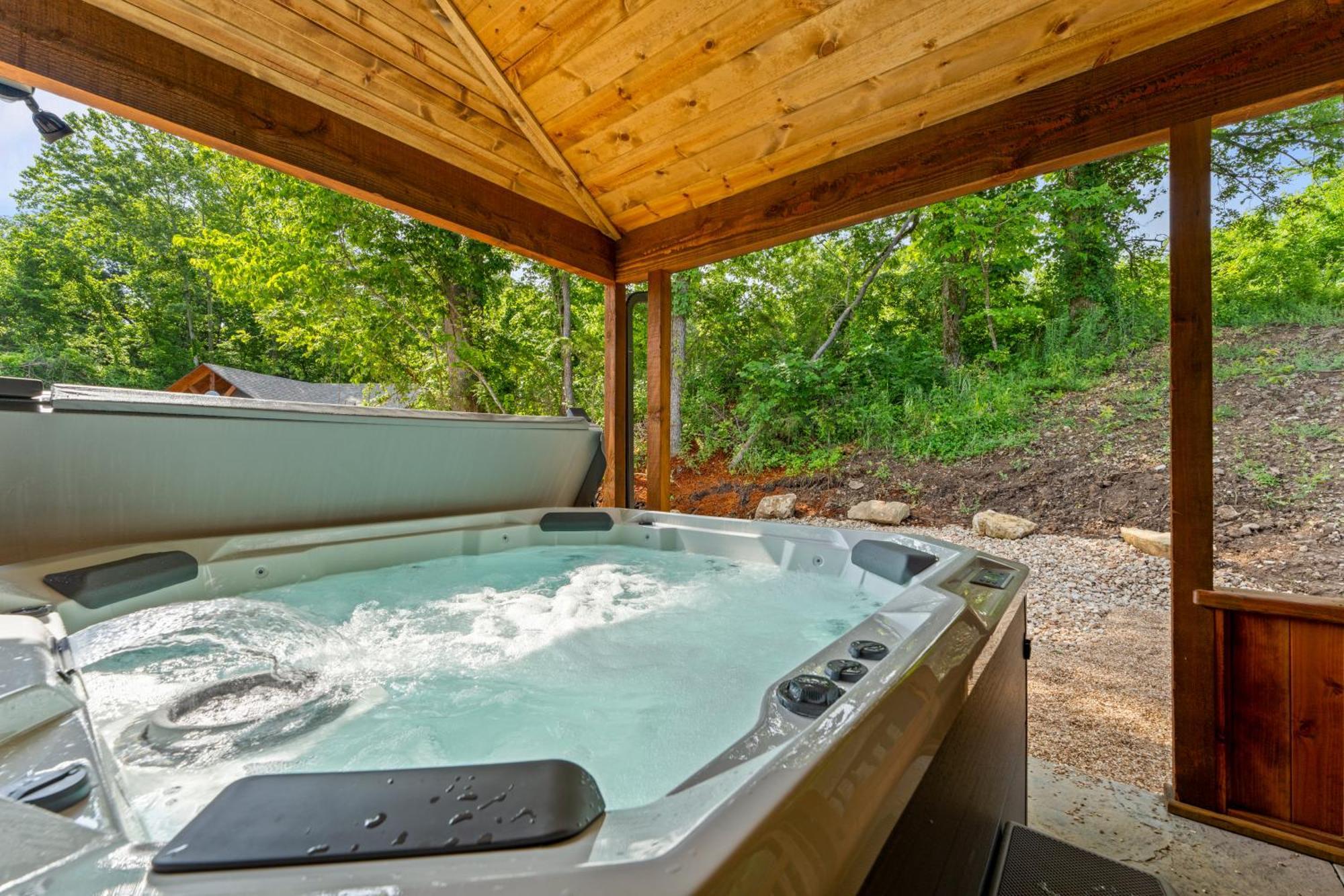 Hollister New Ozark Oasis Luxe Cabin Retreat With Hot Tub מראה חיצוני תמונה
