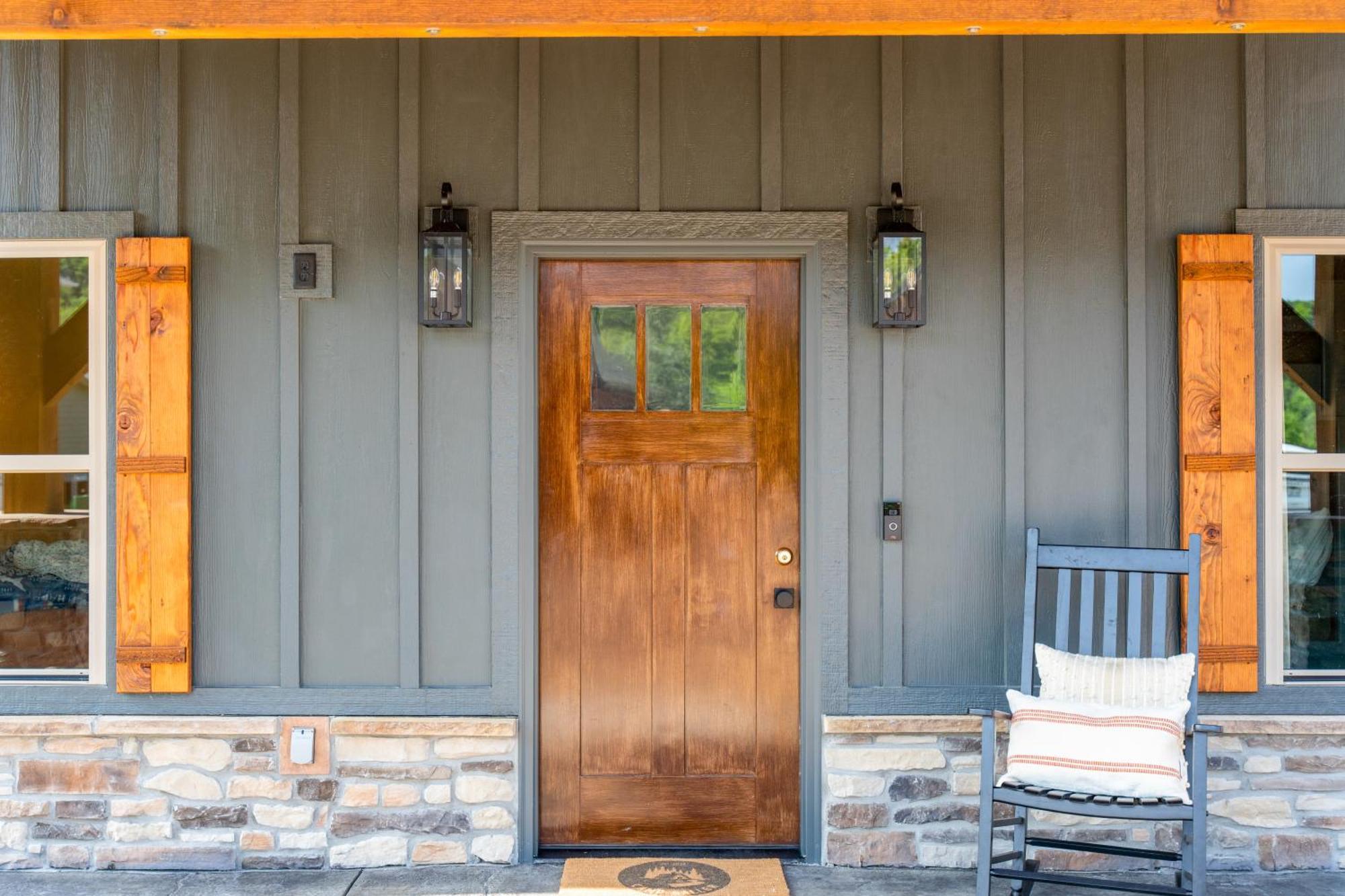 Hollister New Ozark Oasis Luxe Cabin Retreat With Hot Tub מראה חיצוני תמונה