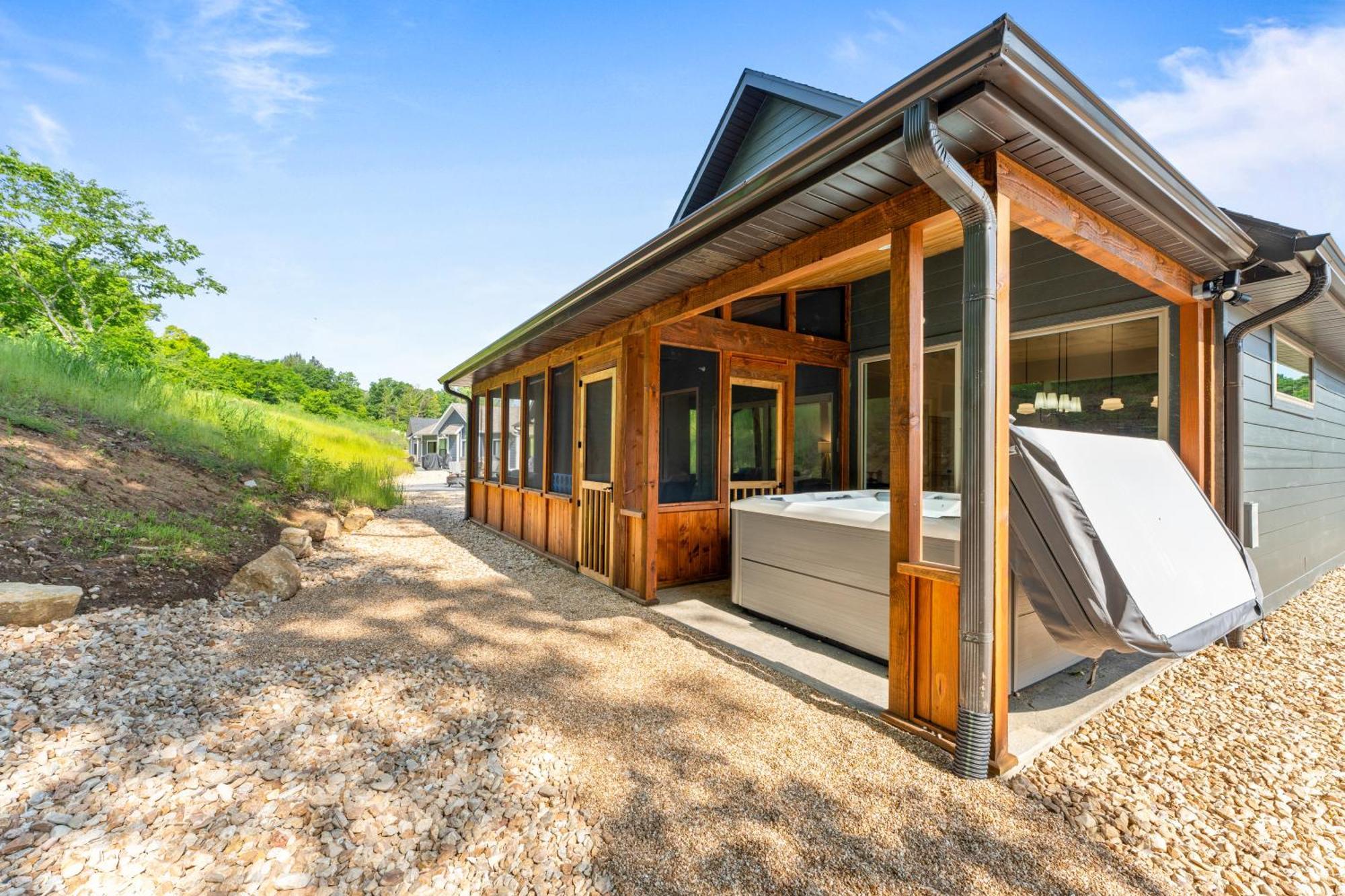 Hollister New Ozark Oasis Luxe Cabin Retreat With Hot Tub מראה חיצוני תמונה