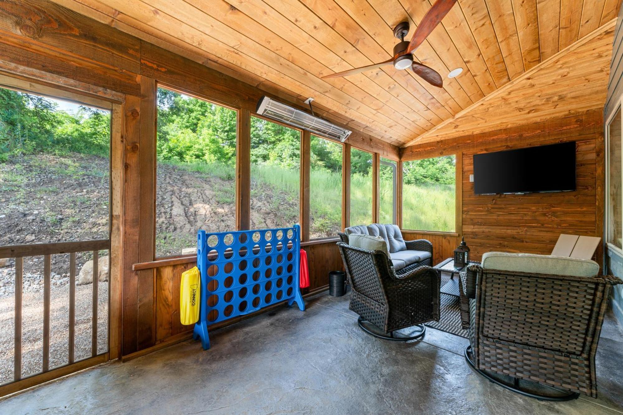 Hollister New Ozark Oasis Luxe Cabin Retreat With Hot Tub מראה חיצוני תמונה